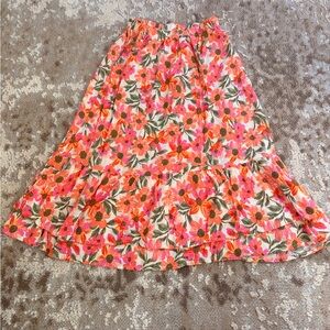 Vibrant Floral Kids Skirt